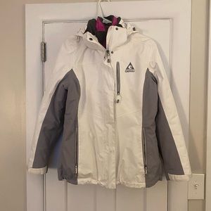 Winter jacket with removable inner shell jacket